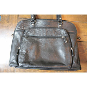 Leather Samsonite Black Purse Carry On Bag
